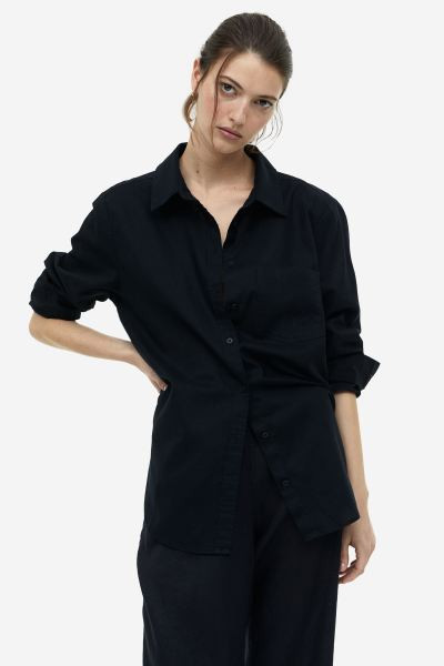 Linen-blend shirt | H&M (UK, MY, IN, SG, PH, TW, HK)