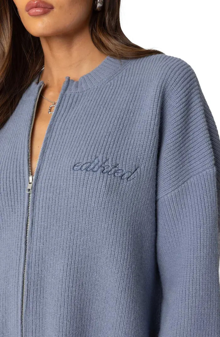 Kris Crewneck Zip Sweater | Nordstrom