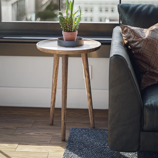 Solid Wood 3 Legs End Table | Wayfair North America