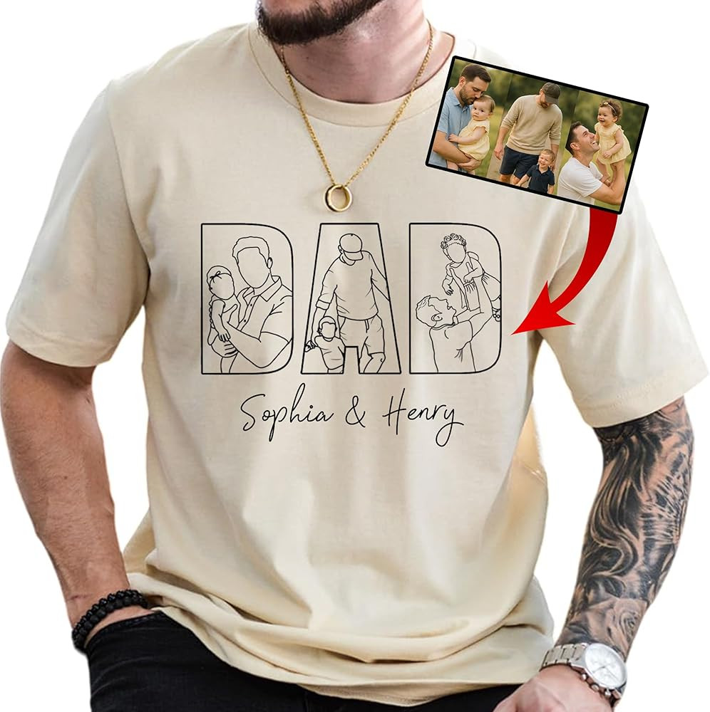 Chillever Personalized Dad Hoodies, Shirt, Sweatshirt With Custom Photo, Custom Dad Gifts, Father... | Amazon (US)