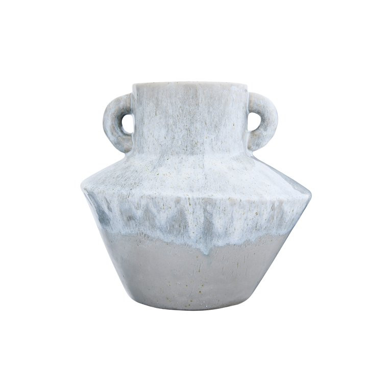 Bloomingville 8.25"H Stoneware Vase with Reactive Glaze Finish & Vertical Handles (Each one will ... | Walmart (US)