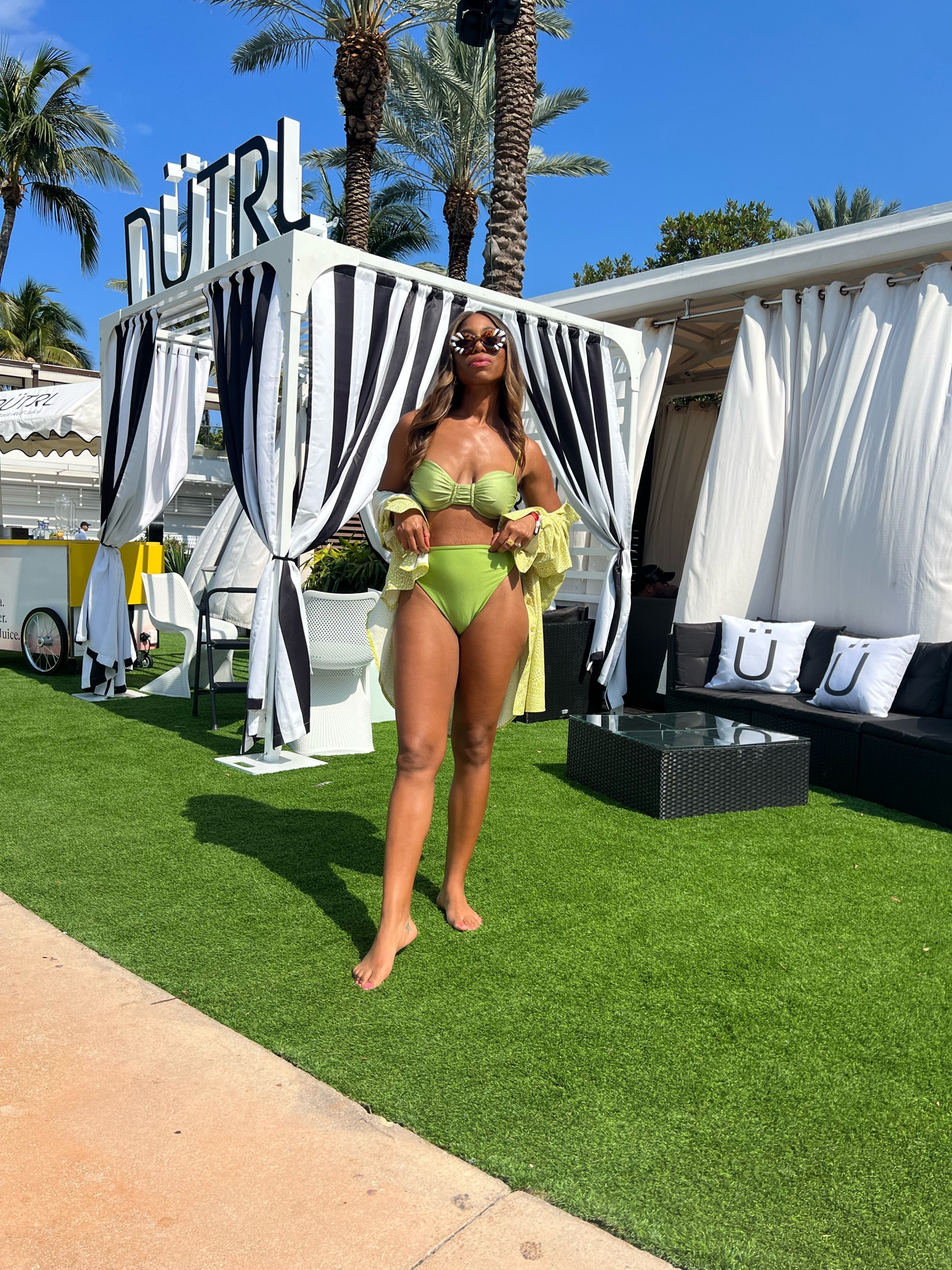 Vacation outfit goals! Linking more colors because the green is last season 

#LTKFind #LTKswim #LTKSeasonal