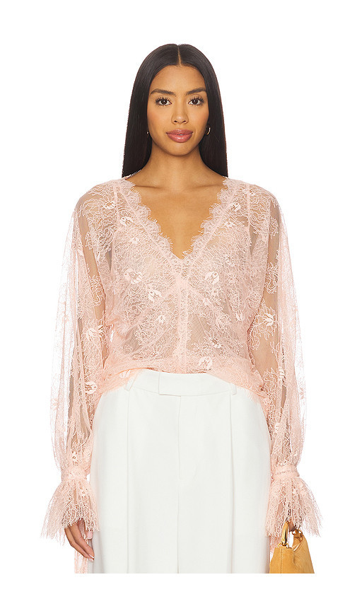 LoveShackFancy Kath Top in Pink. Size XS. Also in XL, XXS. | Revolve Clothing (Global)