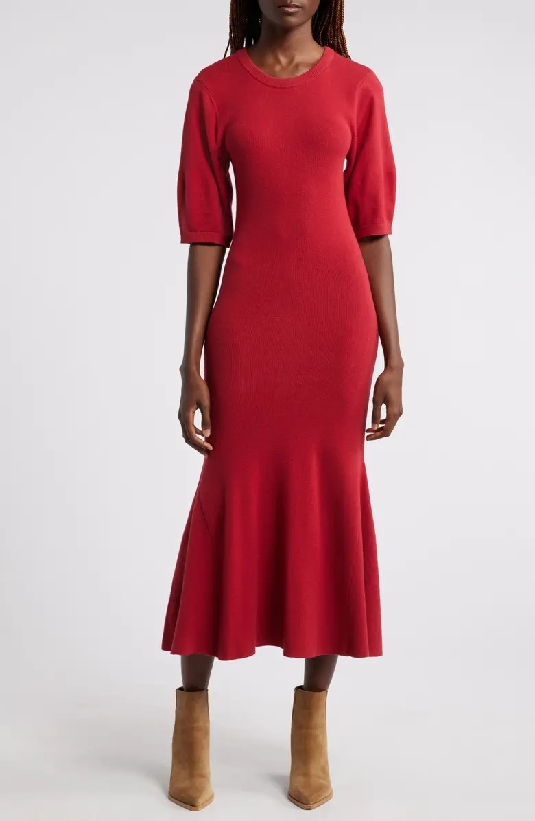 Pima Cotton Blend Sweater Dress | Nordstrom