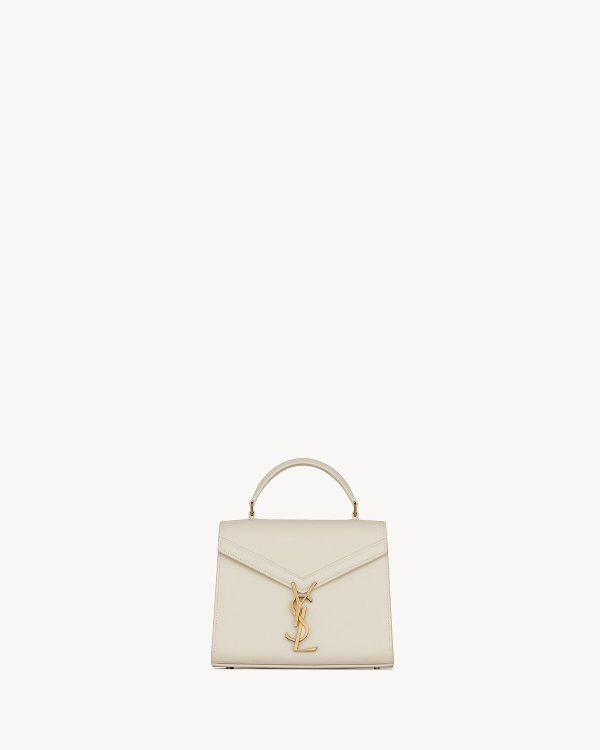 cassandra mini-tasche aus leder mit tragegriff und grain-de-poudre-prägung | Saint Laurent Inc. (Global)
