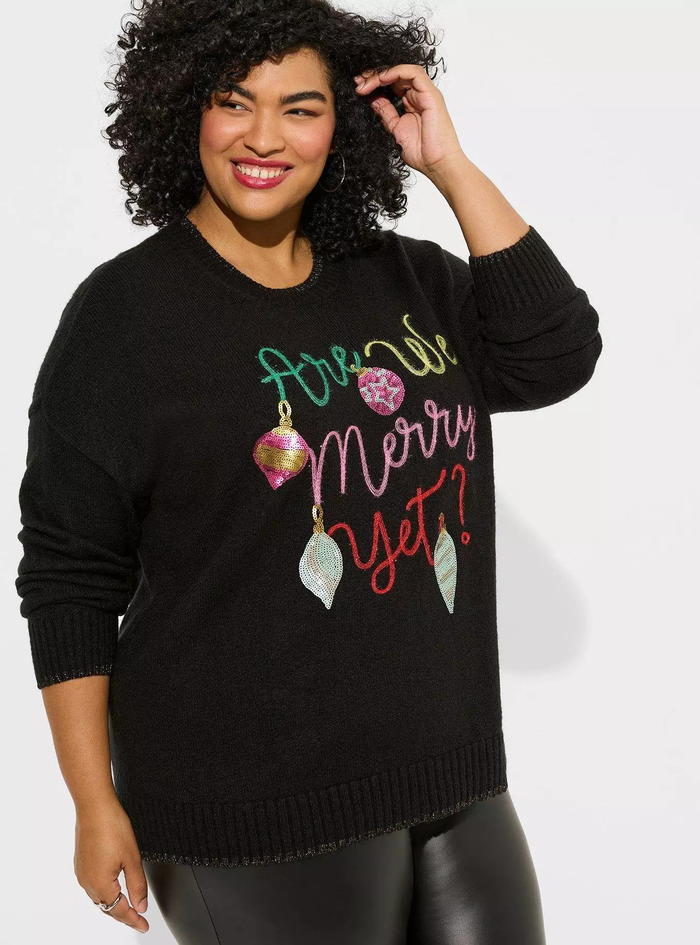 Merry Yet Pullover Crew Sweater | Torrid (US & Canada)