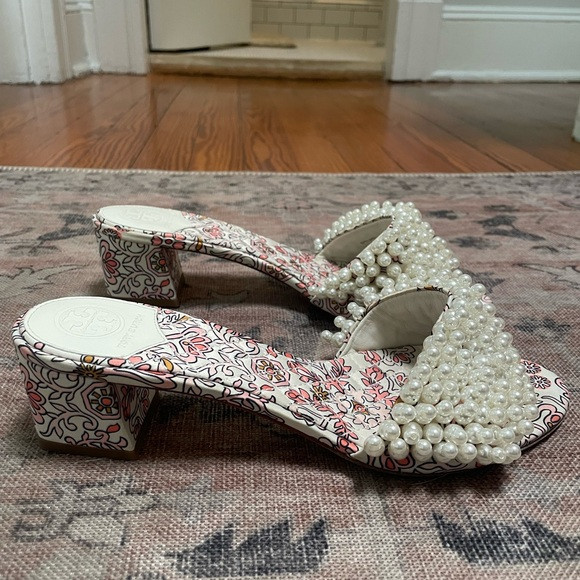 Tory Burch pearl Mules | Poshmark