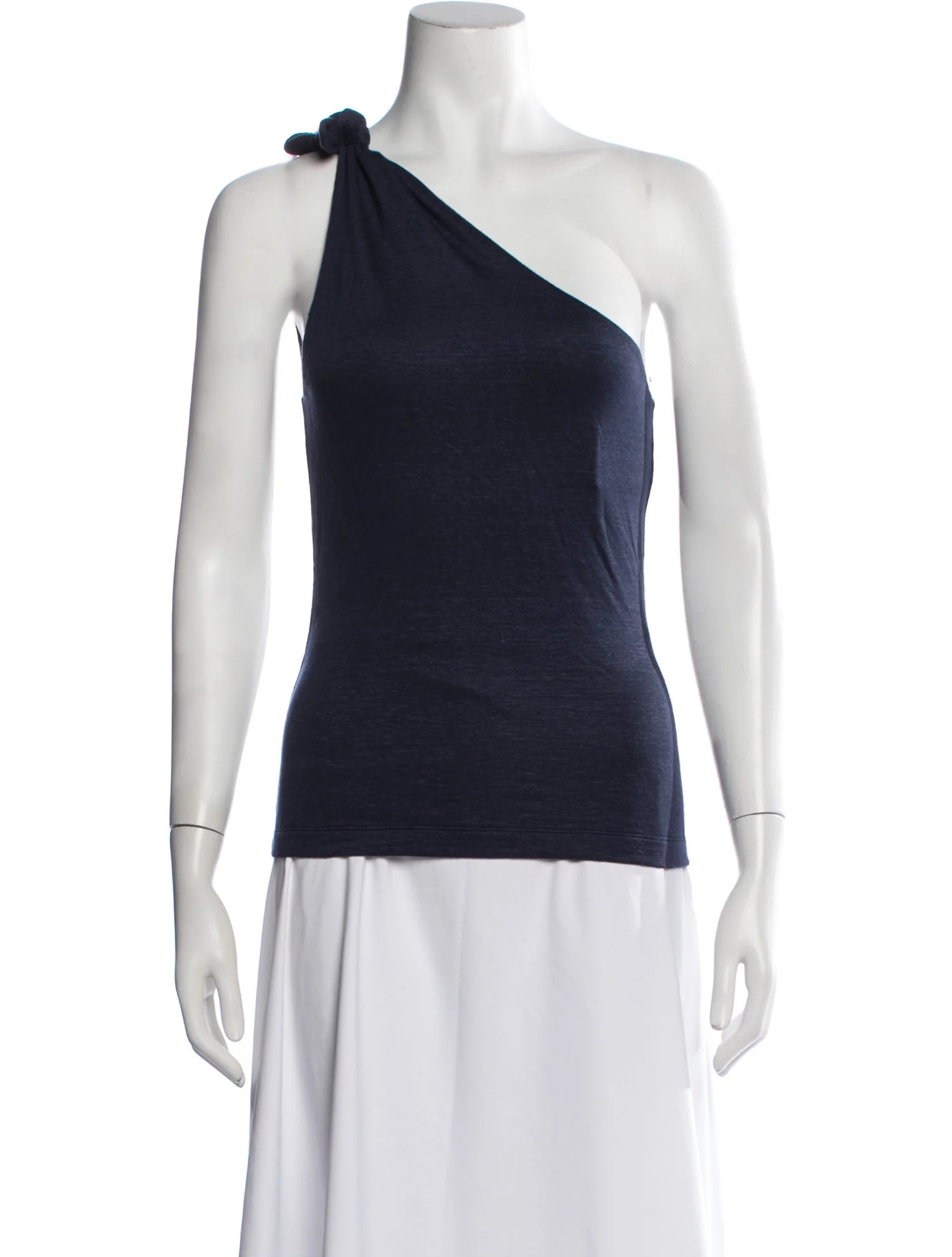 Ralph Lauren Purple Label One-Shoulder Sleeveless Top | The RealReal