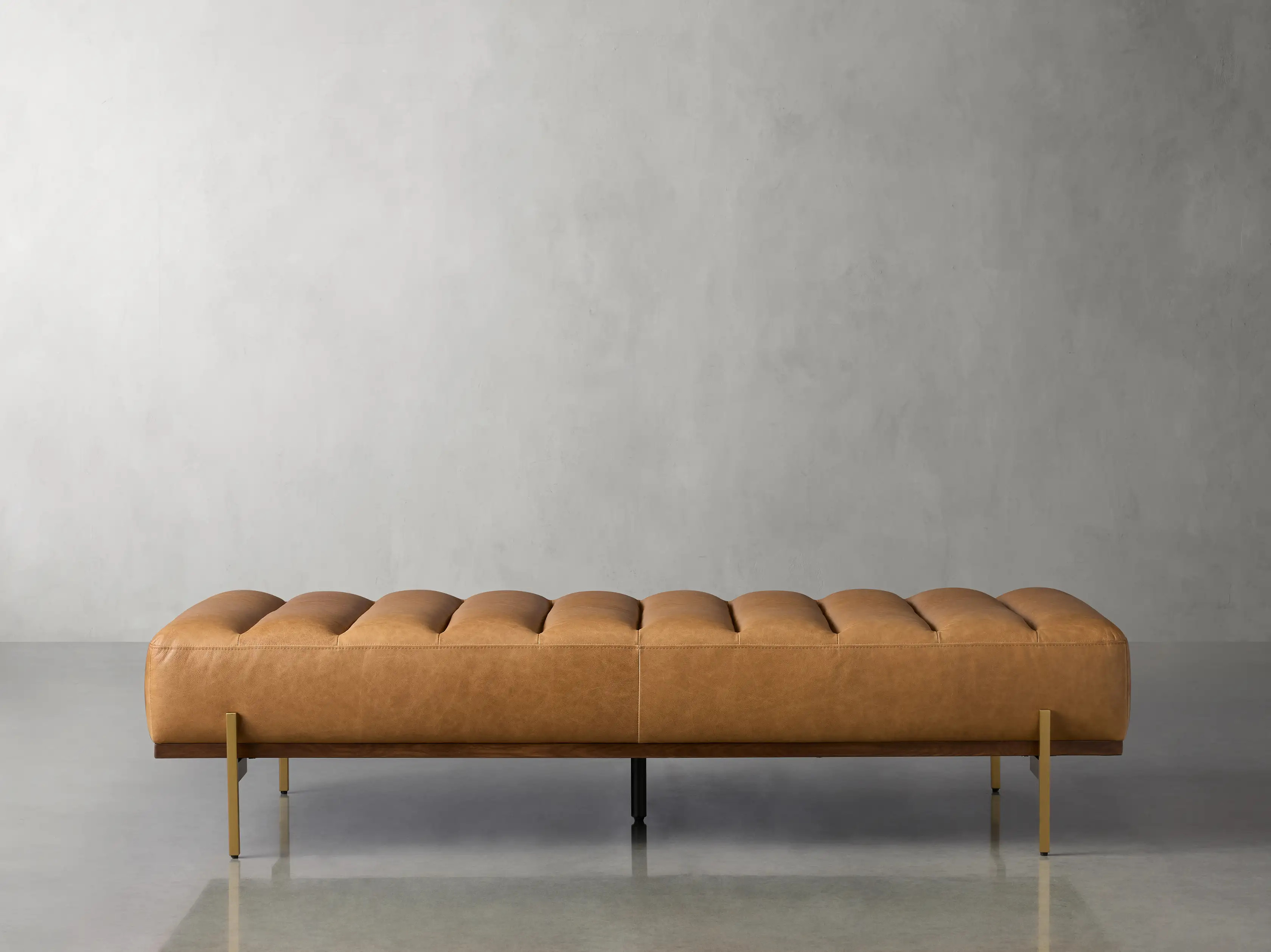 Lansing Leather Bench | Arhaus
