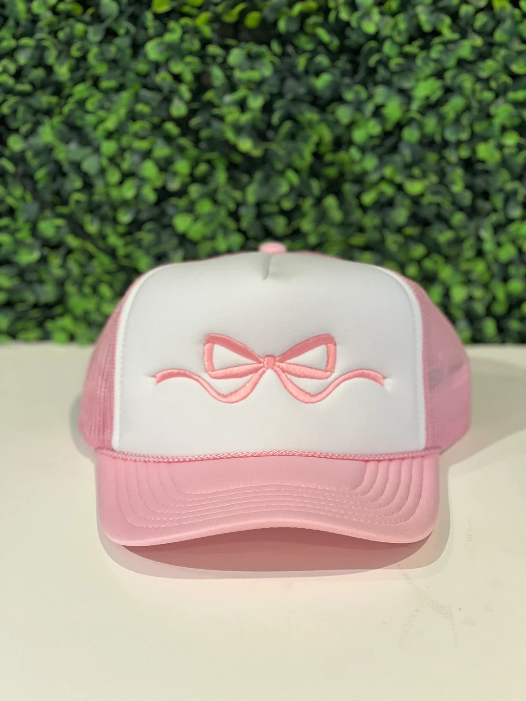 Coquette Girlie Simple Bow Trucker Hat Pink Vintage Trucker Hat Unisex Adult Size - Etsy | Etsy (US)