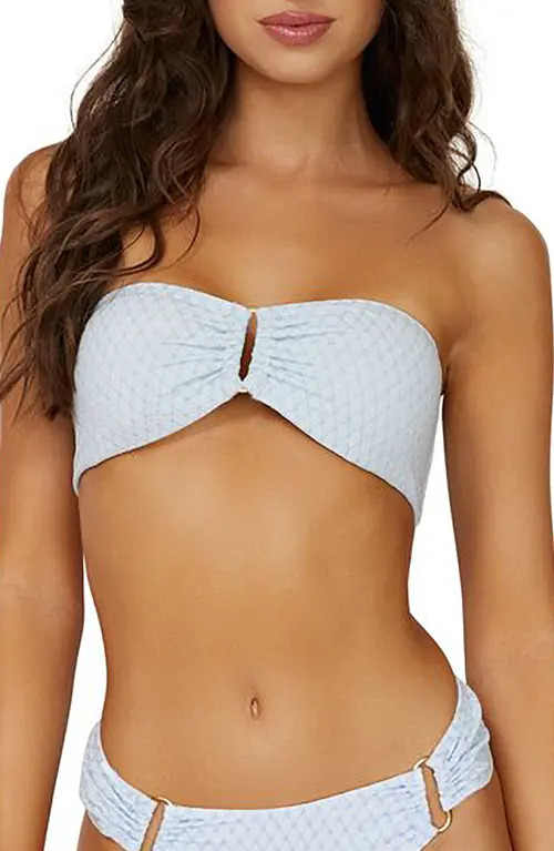 PQ SWIM Detail Bandeau Bikini Top in Tallulah at Nordstrom, Size Large | Nordstrom