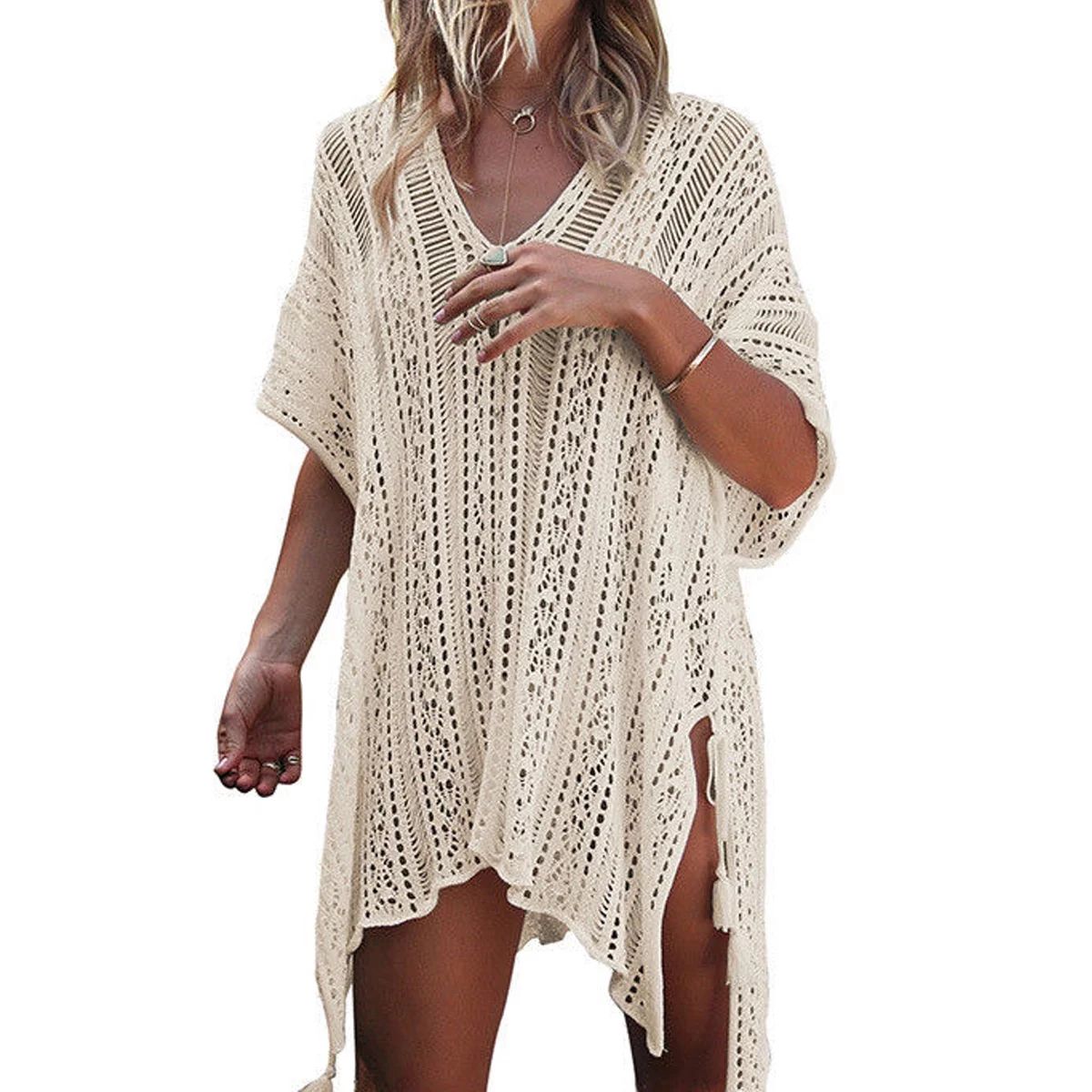 EYIIYE Women Summer Bikini Cover Up Kaftan Dress,Plus Size | Walmart (US)