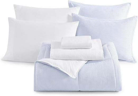 Casa Platino Queen Comforter Set 7 Piece Pre-Washed – Soft & Cozy Brushed Microfiber Queen Size... | Amazon (US)