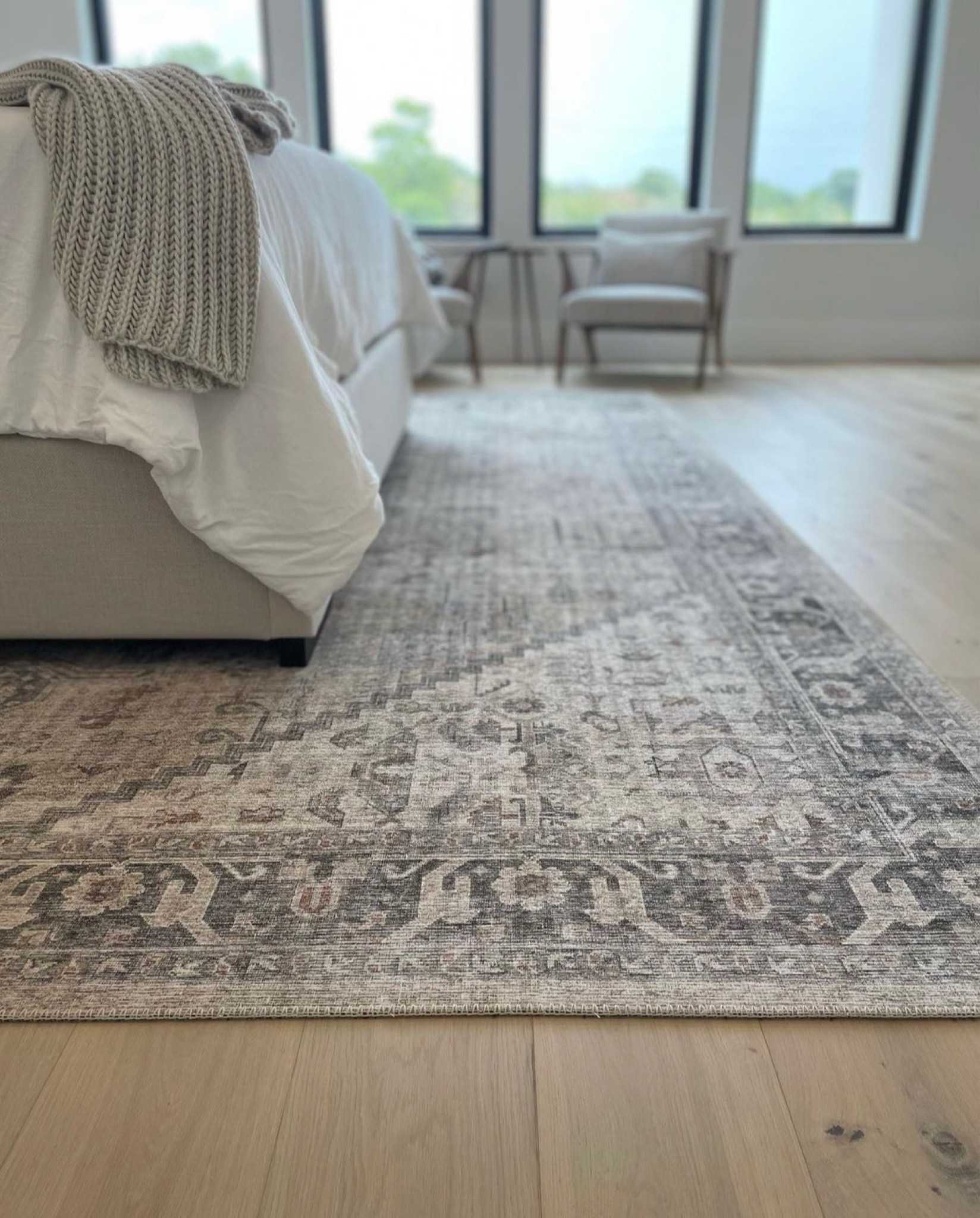 Area rug, washable rug, neutral rug, neutral bedroom, primary bedroom retreat 

#ltkhome #kellerandoak #washablerug #neutralrug