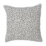 Creative Co-Op 20" Square Cotton Slub Printed Floral Pattern Pillow, 1 Count (Pack of 1), Natural... | Amazon (US)