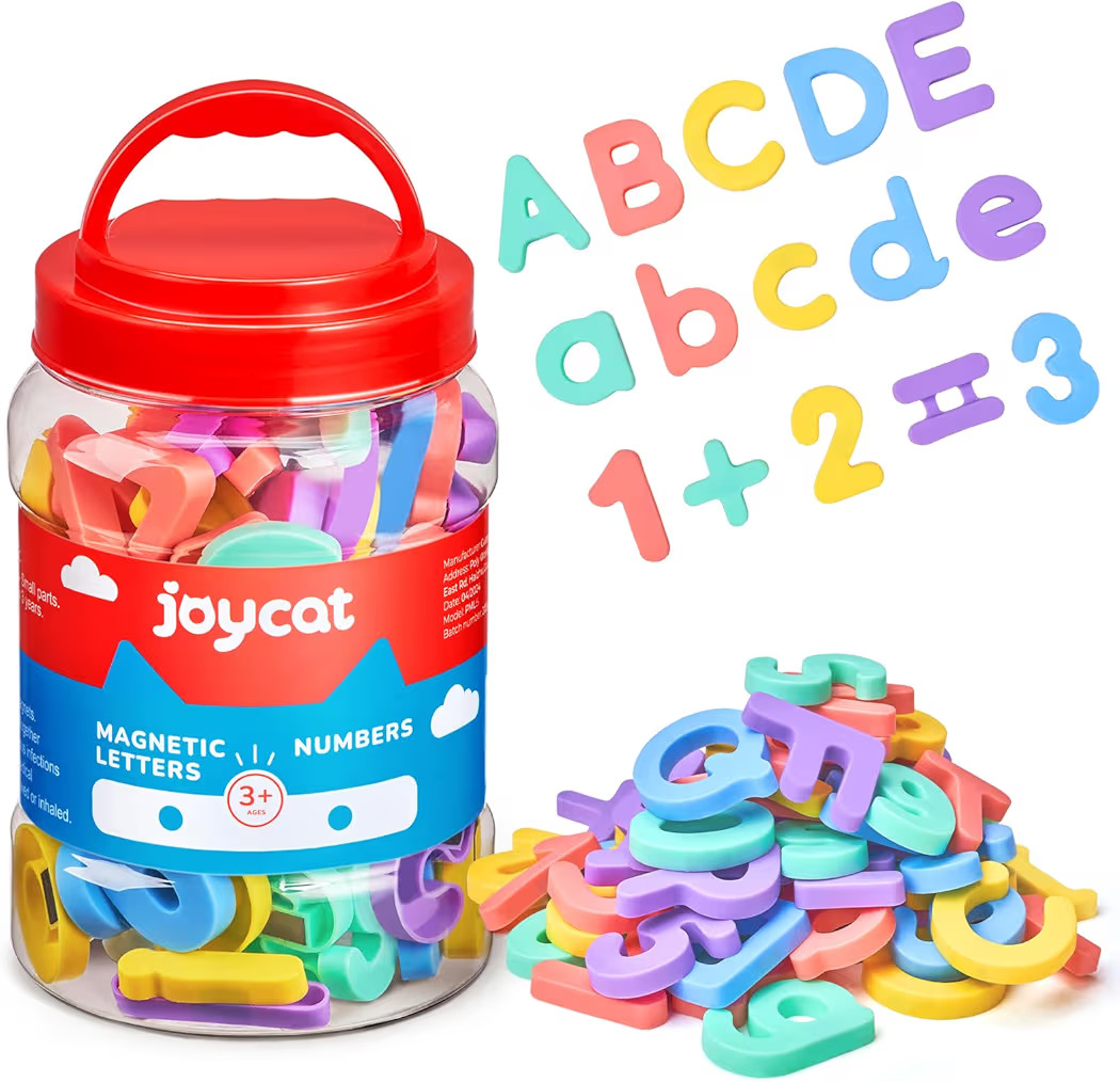 JoyCat Magnetic Letters and Numbers, ABC 123 Alphabet Fridge Magnets for Toddlers & Kids, Prescho... | Amazon (US)