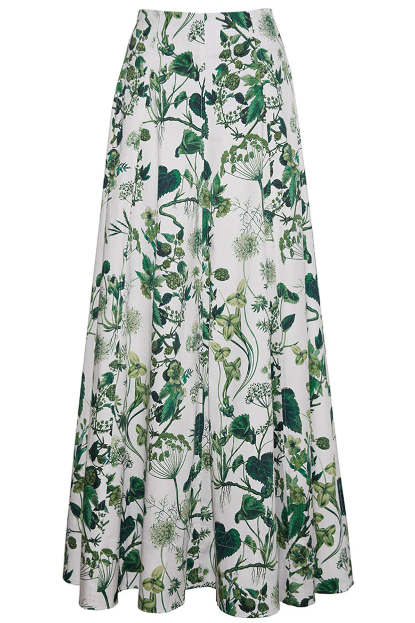 Daphne Skirt in Whimsical Olive | Over The Moon