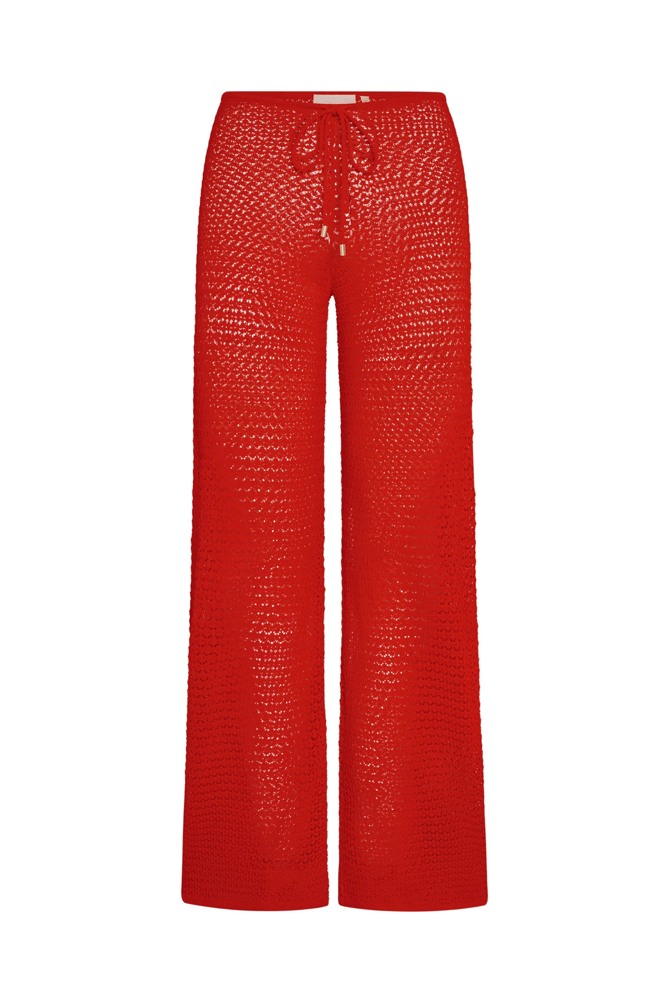 Belize Knit Pant - Chili Pepper Lace Crochet | Monday Swimwear