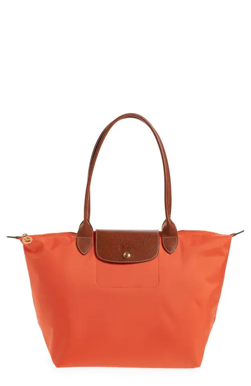 Longchamp Large Le Pliage Tote in Orange/Orange at Nordstrom | Nordstrom