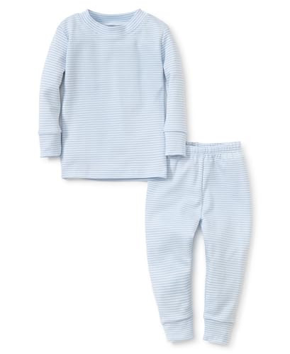 kissy kissy Baby Boys Simple Stripes Pajama Set, Light Blue, 2 Years | Amazon (US)