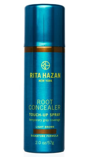 Rita Hazan Root Concealer Touch Up Spray - Instant Spray To Cover Up Roots - Quick Drying, Water-Resistant Formula - Temporary Hair Color Spray for Gray Roots - 2 oz. Root Spray Light Brown | Amazon (US)