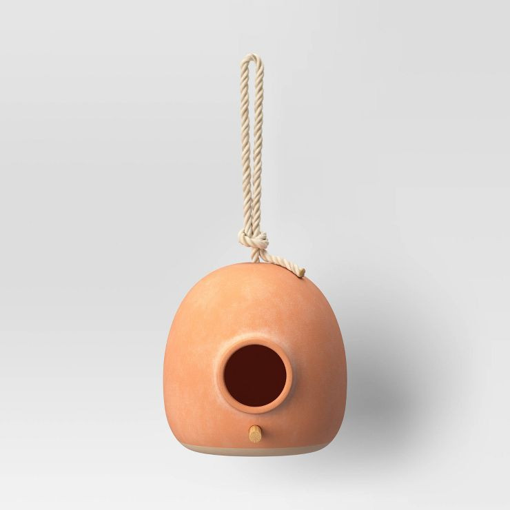 6" Ceramic Birdhouse Terracotta - Smith & Hawken™ | Target