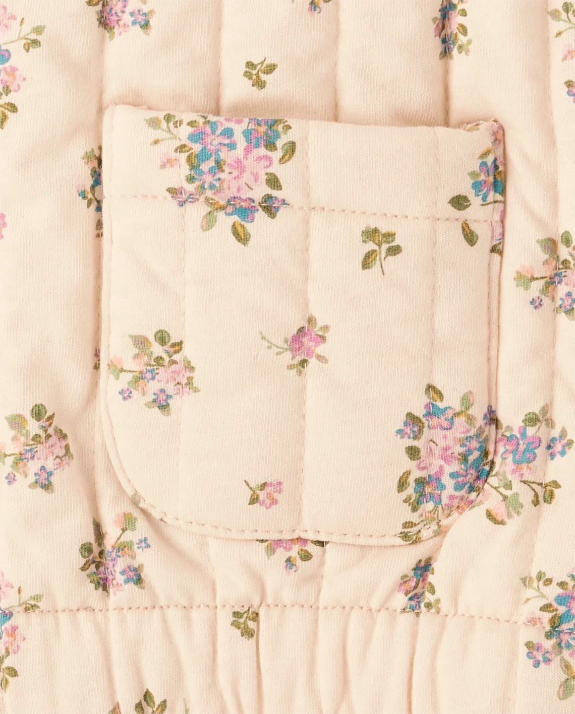 Toddler Girls Floral Quilted Jacket - tan | The Children's Place