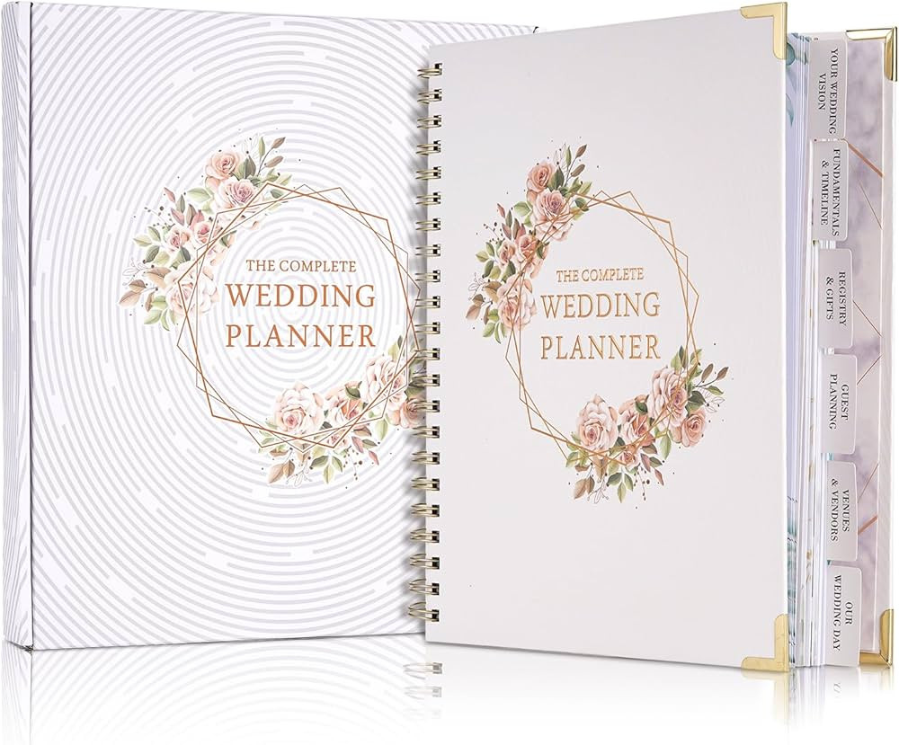 Wedding Planner Organizer Book- Wedding Planning Book with 6 Tabbed Sections,188 Pages - UK Brida... | Amazon (UK)