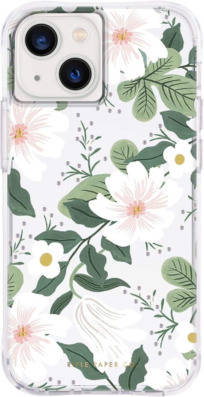 Rifle Paper Co - Case for iPhone 13 - Raised Cabochon Accents - 10 ft Drop Protection - 6.1 Inch ... | Amazon (US)