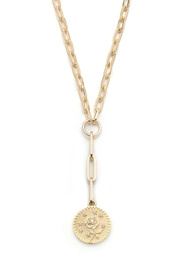 Rose of the World Refined Clip Necklace | FOUNDRAE | Marissa Collections