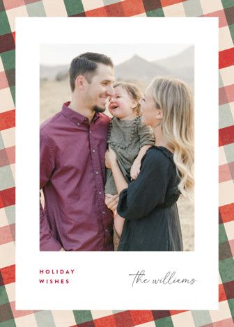 "All Stripes" - Customizable Grand Holiday Cards in Red by Pixel and Hank. | Minted