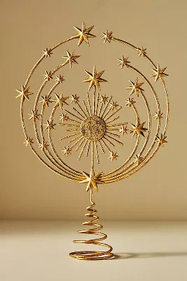 Hedy Gold Metal Tree Topper | Anthropologie (US)