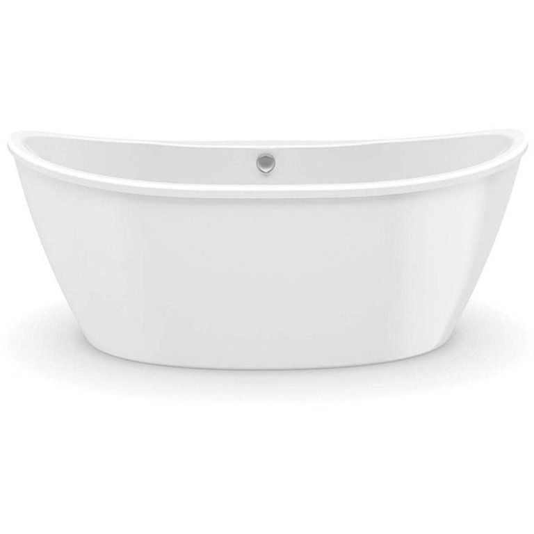 Maax 106193-002 Delsia 66" Free Standing Acrylic Soaking Tub - White | Walmart (US)