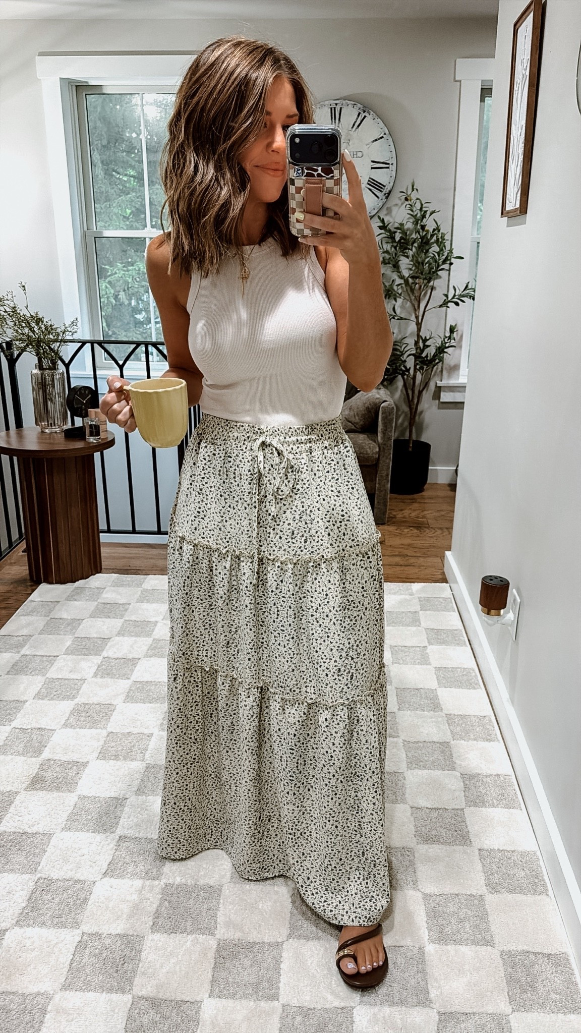 Today’s Work Outfit. 
Tank: xsmall
Skirt: small
Necklace: Miranda Frye use code HANNAHJO for 20% off. 

@amazonfindsandfashion

#LTKvlog #LTKselfcare #LTKstorytime