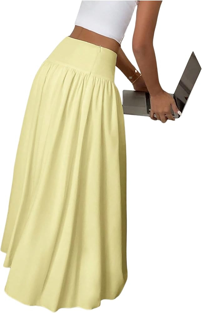 GORGLITTER Women's Boho Flowy Maxi Long Skirt Summer Beach Cruise Vacation Trendy High Waist Flar... | Amazon (US)