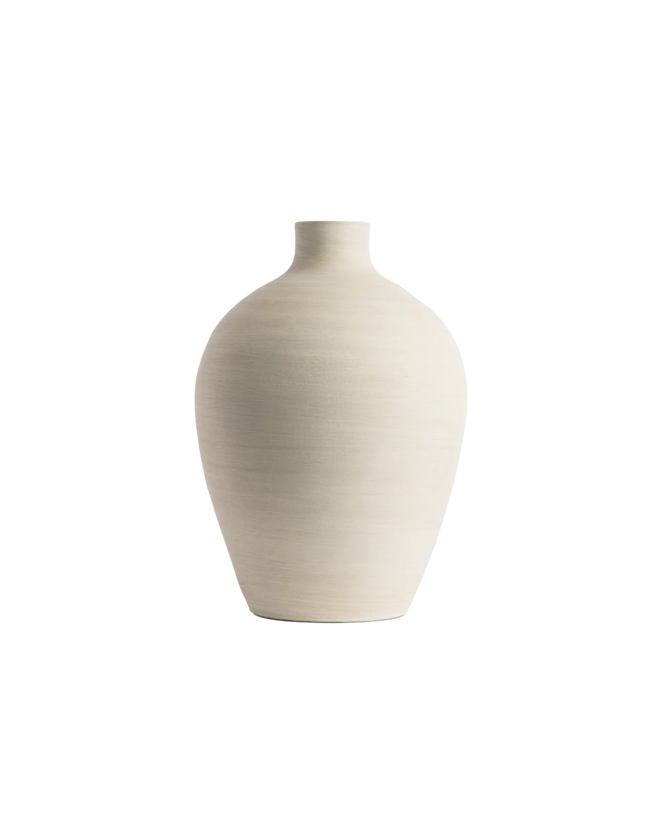 TAPERED WHITE CERAMIC VESSEL | Off-White Palette