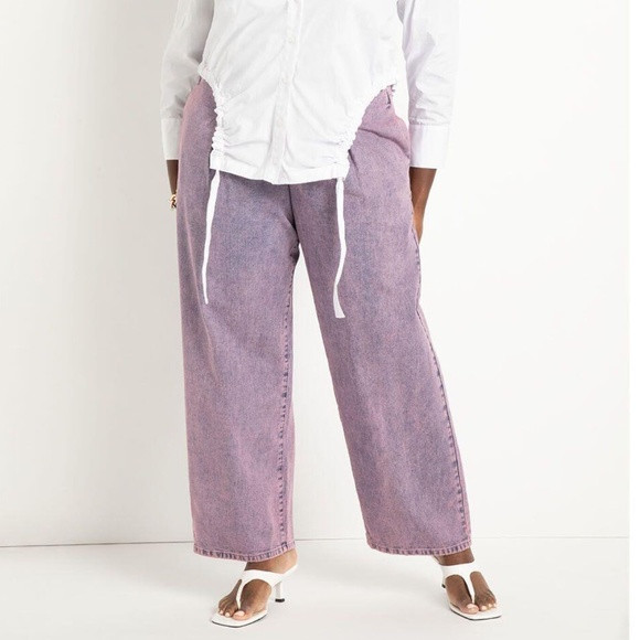 Eloquii Dyed Pleat Detailed Jean NWT Size 22 | Poshmark