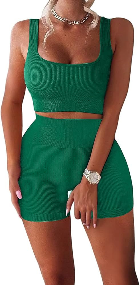 TWFRHC Jumpsuits For Women One Piece Summer Yoga Workout Short Sexy Petite Casual Tummy Control S... | Amazon (US)