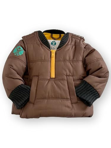 Buckle Me Baby Coats - Safer Car Seat Toddler Kids Warm Winter Jacket/Quick Close Winter Coat - Snickerdoodle Brown - Size 4T- As Seen On Shark Tank | Amazon (US)