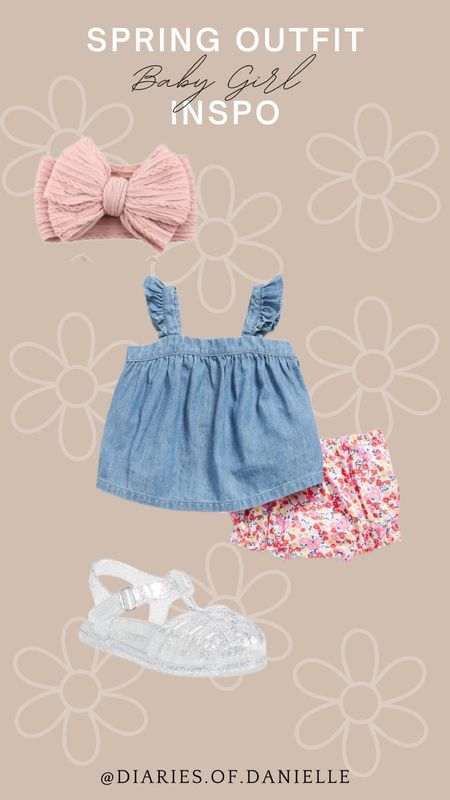 Baby Girl Spring Outfit Inspo 🌸

Baby girl clothing, baby girl outfit, baby girl spring outfits, baby girl summer outfits, baby romper, baby denim jacket, baby sandals, Old Navy, baby style, 3-6 month old outfits 

#LTKfamily #LTKbaby #LTKstyletip