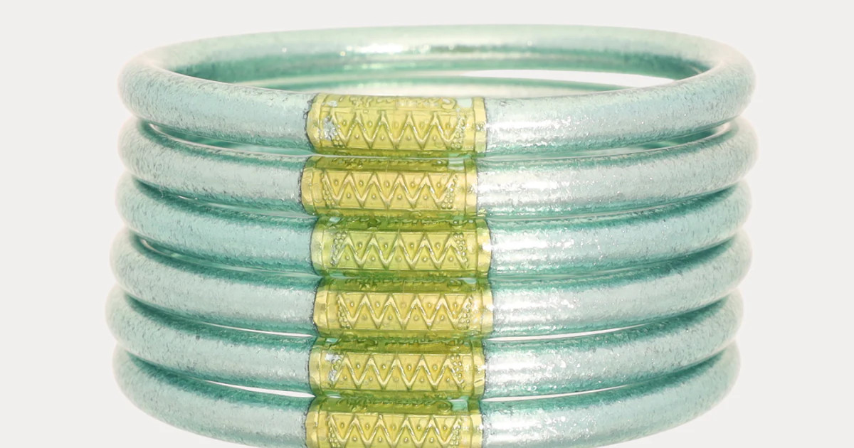 Mint All Weather Bangles® (AWB®) - Set of 6 | BuDhaGirl