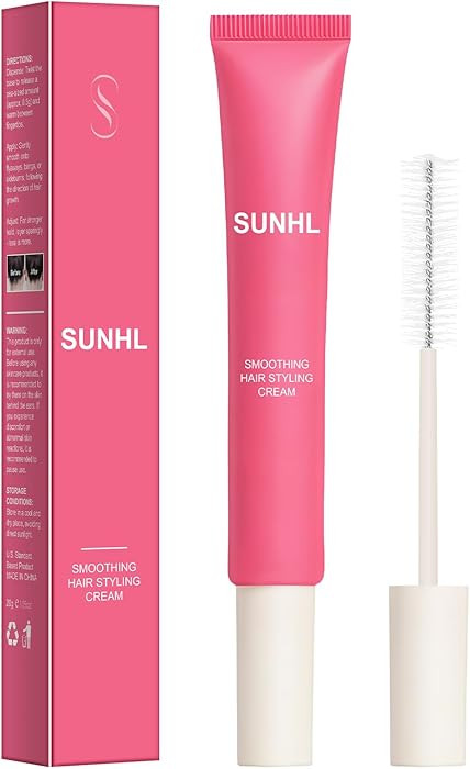 Sunnyholiday Styling Cream for Hair, Taming Wand 3-in-1 Formula Controls Flyaways, Smooths Frizz ... | Amazon (US)