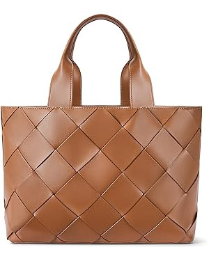BOSTANTEN Woven Tote Bag for Women Top Handle Purses and Handbags Shoulder Crossbody Purse With Z... | Amazon (US)