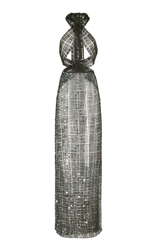 Exclusive Sequined Open-Knit Maxi Dress | Moda Operandi (Global)