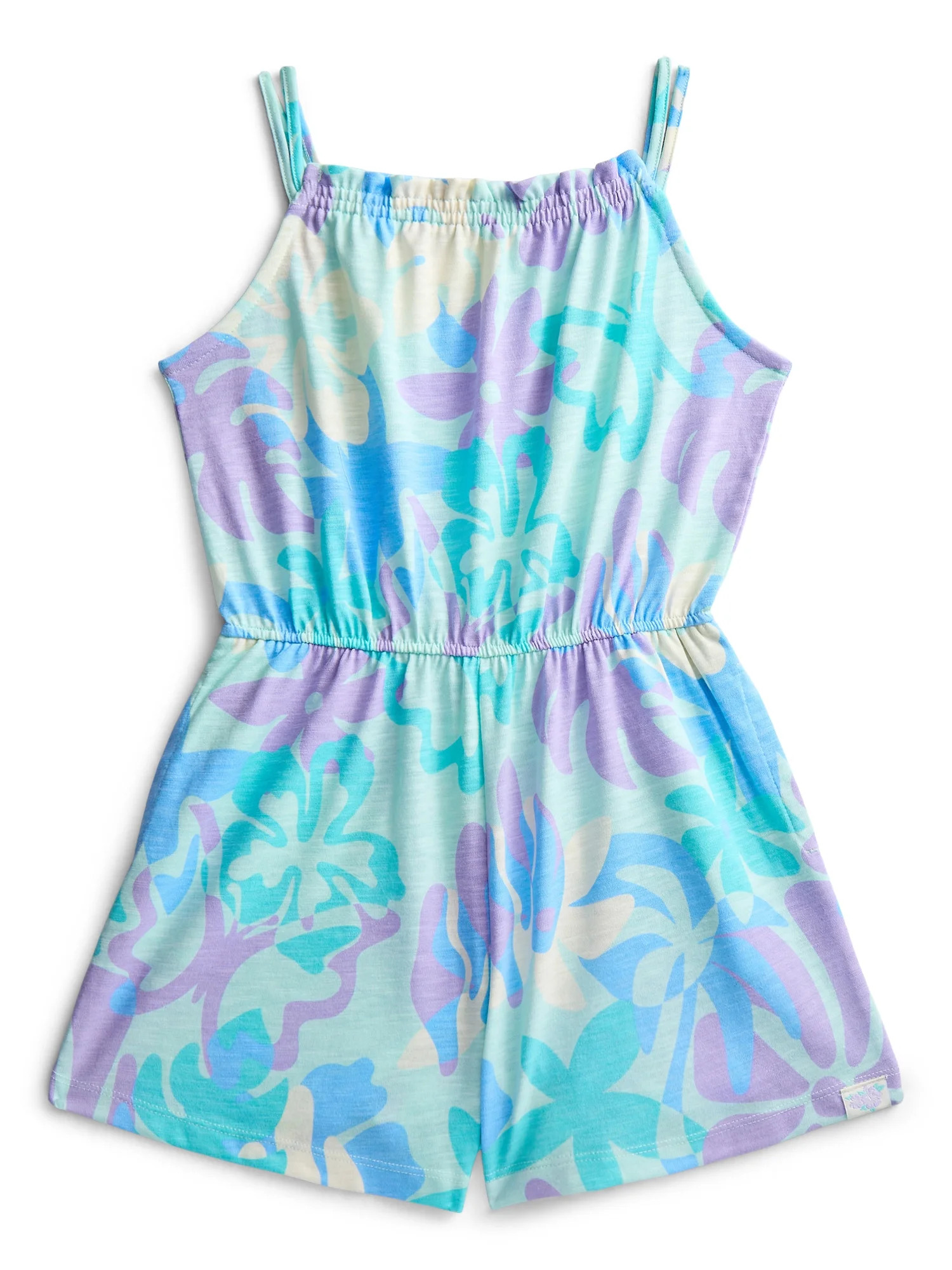 Wonder Nation Girls Pom Pom Top and Shorts Outfit Set, 2-Piece, Sizes 4-10 | Walmart (US)