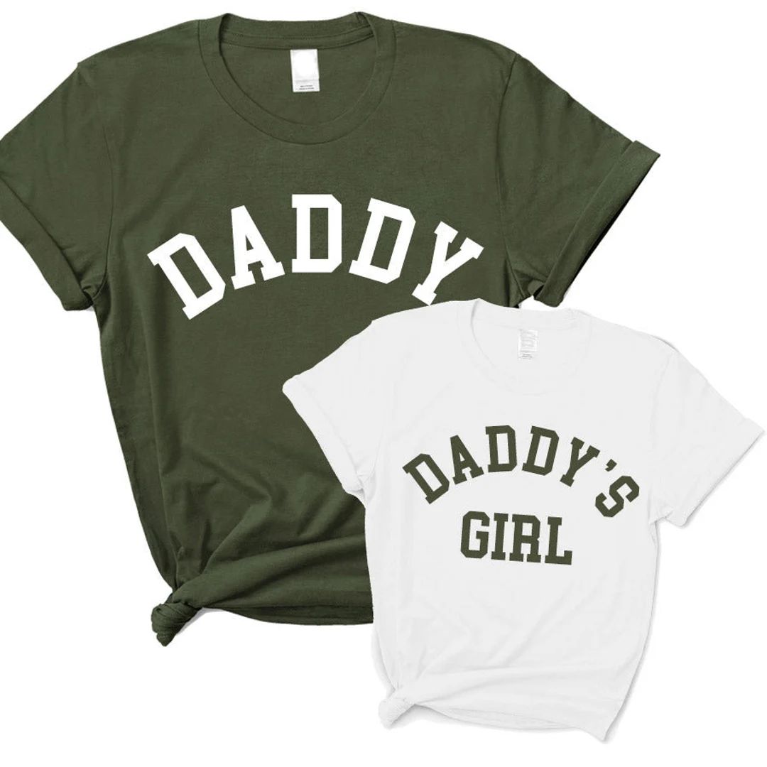 Daddy & Daddy's Girl College Matching T-shirts - Etsy | Etsy (US)