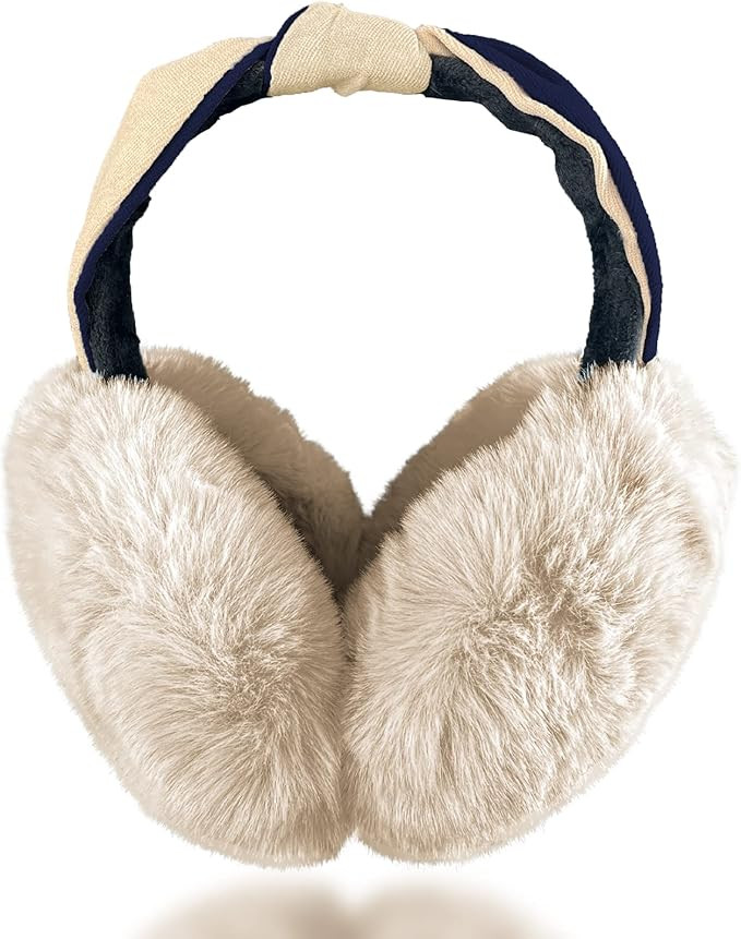 Ear Muffs Winter Women Adjustable Soft Ear Cover, Earmuffs For Women and Girls Outdoor | Amazon (US)