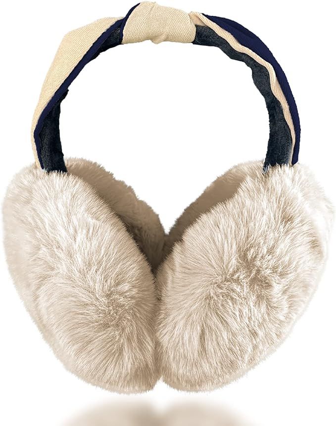 Ear Muffs Winter Women Adjustable Soft Ear Cover, Earmuffs For Women and Girls Outdoor | Amazon (US)
