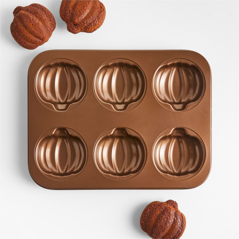 Nordic Ware Pumpkin Cakelet Pan + Reviews | Crate and Barrel | Crate & Barrel