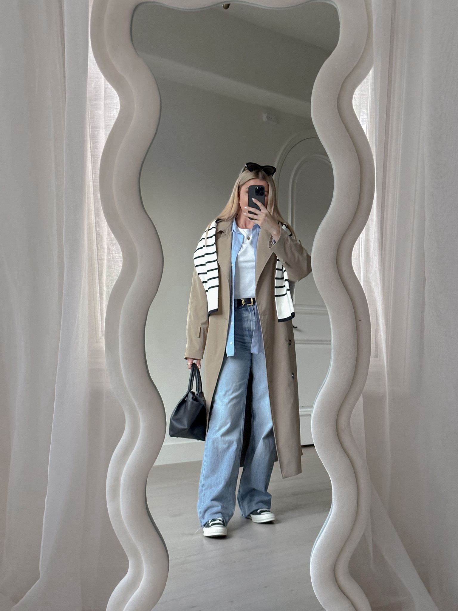 Fall outfit idea #trenchcoat #falloutfit #sweater #jeans 

#LTKSeasonal #LTKfindsunder50 #LTKCyberWeek